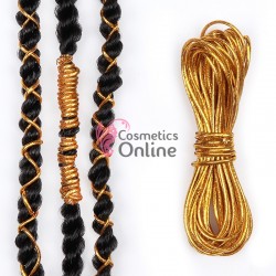 Accesoriu pentru decor par Dreadlock cu elastic de 2m TSE010 Auriu